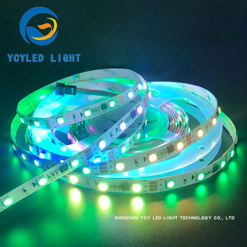 SM16703 WS2811 Addressable Rgb Led Strip 60 leds/M 12V digital 5050 programable 5M Smart Pixel Led Tape for led madrix project