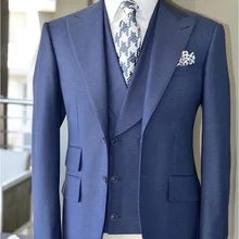 Последние пользовательские пальто брюки дизайн мужской костюм Slim Fit 3 шт смокинг для выпускного свадебные костюмы пиджак для жениха Terno Masculino