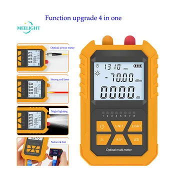 

5km 15km Optical Power Red Laser 4 in 1 Mini Rechargeable Optical Fiber Test Optical Power Meter Light Pen SC FC LC