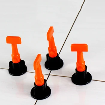 

Lot / 50pcs Can Reusable Floor Wall Tile Leveling System Leveler Plastic Clip Level Wedges