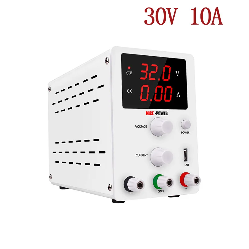 R-SPS3010W Импульсный источник питания постоянного тока Регулируемый 30 в 10A 60 в 5A мини лабораторный USB источник питания регулятор напряжения для ремонта телефона - Цвет: R-SPS3010W