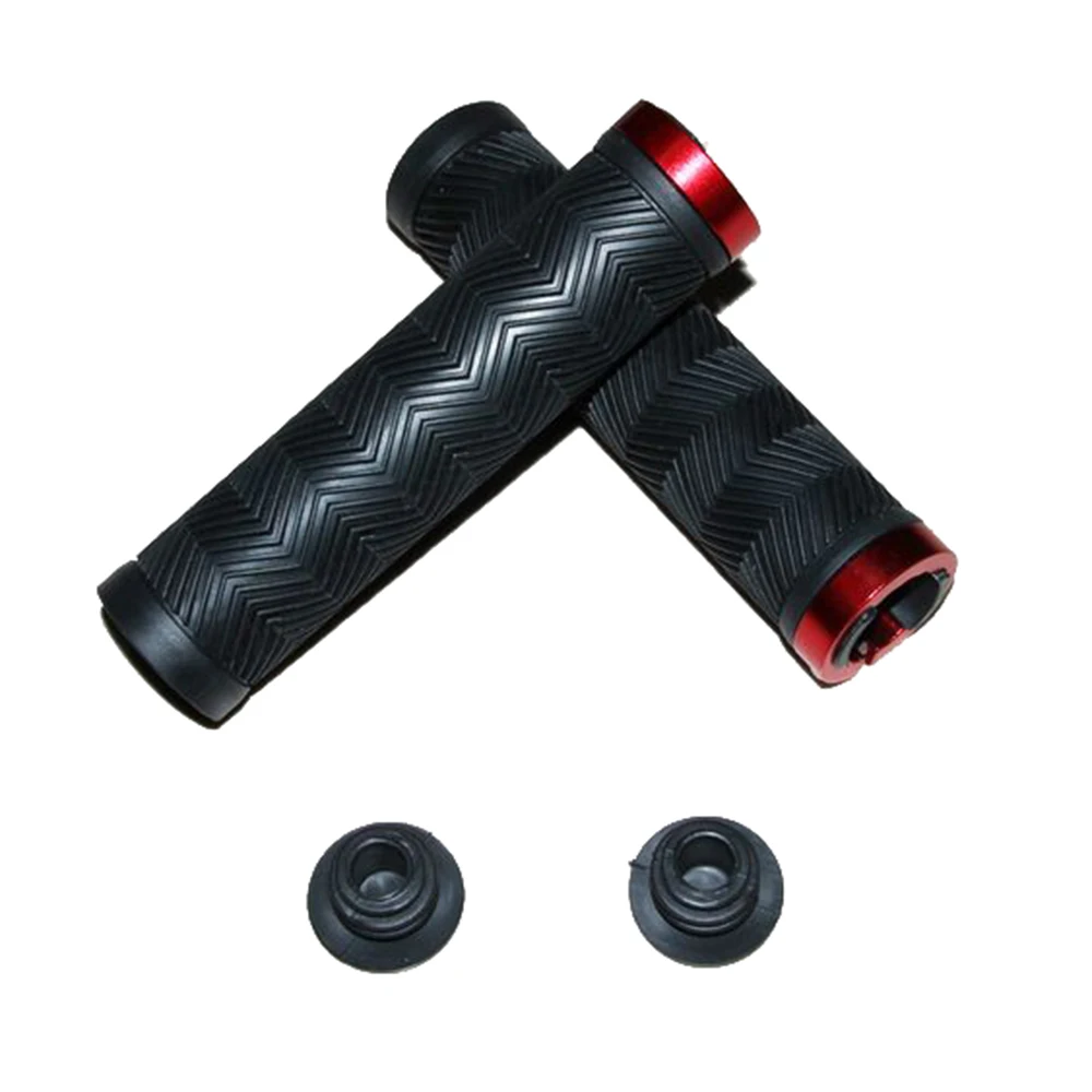 1pair Bicycle Handlebar Grips MTB Road Bike Handle Bar End Anti-Slip Rubber Mountain Bike Soft Lock On Handlebar Cover BC0212 (9)