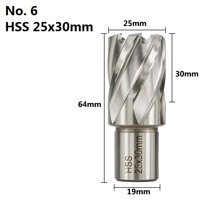 25x30mm XCAN 1 шт. 12-42 мм высокоскоростное стальное сверло с металлическим сердечником кольцевой резак полое сверло открывалка для отверстий инструменты для сверления металла - Цвет: 25x30mm