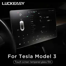 Protecteur d'écran tactile de Navigation, en verre trempé pour Tesla Model 3, 15 pouces, P50 P65 P80 P80D 9H