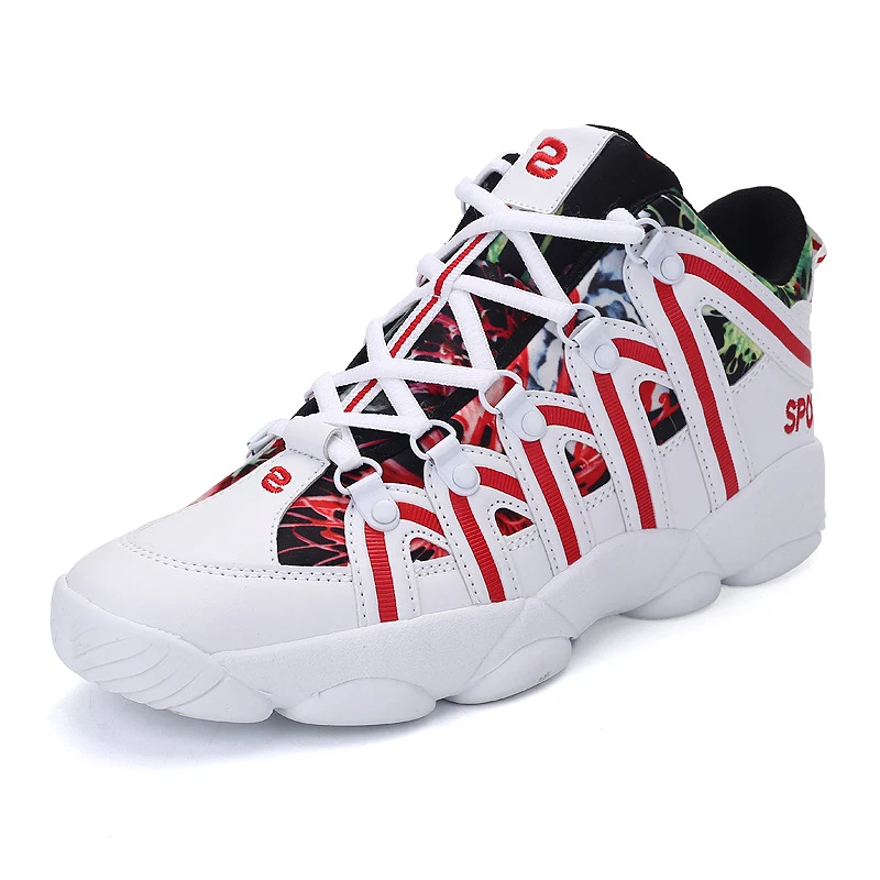 Original Women Men's Basketball Shoes Sneakers Fashion Street Shoes Retro 4 Boy's Sport Shoes Zapatillas Hombre - Цвет: Красный