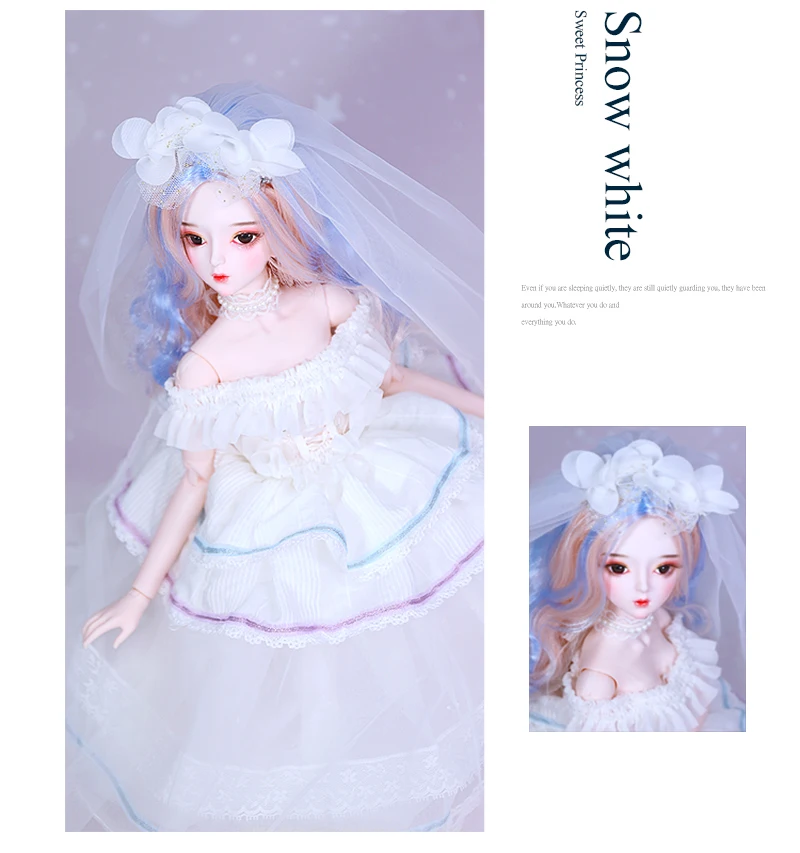 DBS 1/3 bjd кукла 62 см шарнир тела обувь и платье для куклы головной убор мечта фея SD