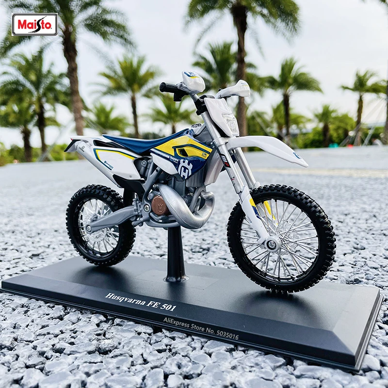 Maisto 1:12 Husqvarna FE 501 With base alloy off-road motorcycle genuine authorized die-casting model toy car collection gift