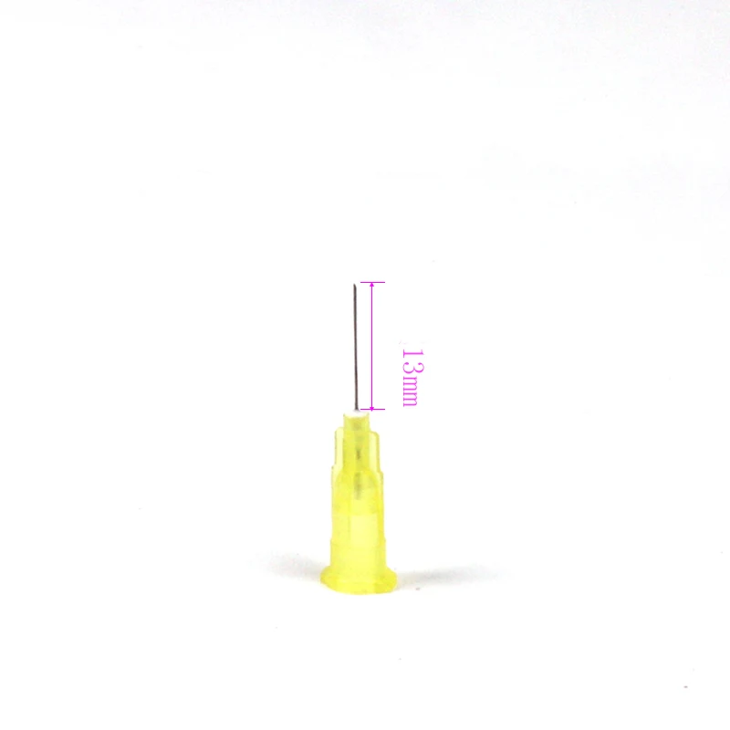 Small Needle 30G Needle 13mm Disposable Superfine 4mm Small Yellow Needle Beauty Care Acne 25mm 20pcs