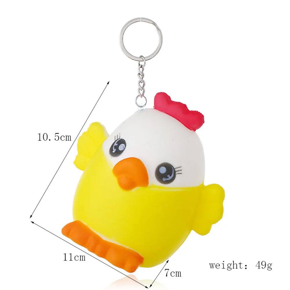 Mini Yellow Cute Chick Slow Rising Relieve Stress Toy Exquisite Fun Cute Backpack Key Decorations Squeeze Child Toys #B