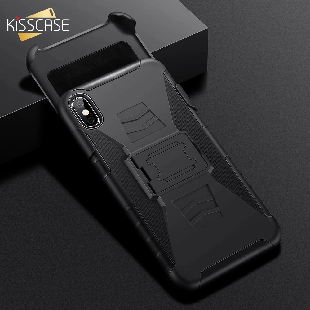 

KISSCASE 360 Protective Sleeve Phone Case For Samsung S8 Cover Phone Stand Case For Samsung Note10 S9 S10 A80 A90 S6 Note8 Note9
