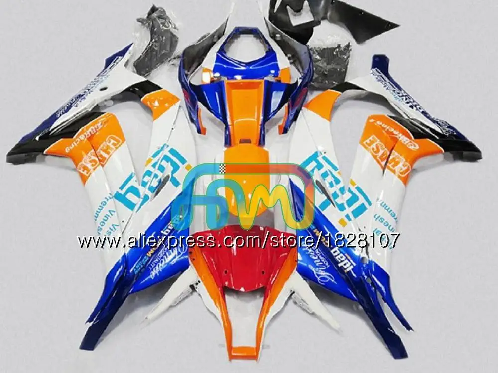 Инъекции для KAWASAKI ZX1000 ZX 10R 1000CC 18BS. 70 ZX-10R ZX10R, возрастом 11, 12, 13, 14, 15, 2011 2012 2013 Обтекатели белого и черного цвета - Цвет: No. 25