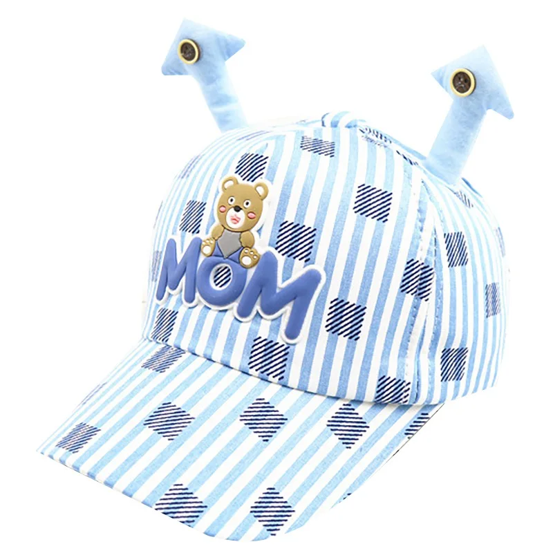 Детская одежда для мальчиков и девочек, детские шапки, головные уборы Регулируемая Защита от солнца Цветочный принт с изображением луны и звезд, дизайн бейсболки в стиле кэжуал - Цвет: C