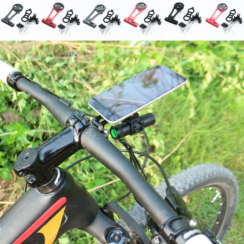 MTB дорожный велосипедный компьютер секундомер телефон камера Крепление Держатель передний велосипедный ствол расширение Поддержка Держатель для велосипеда аксессуары