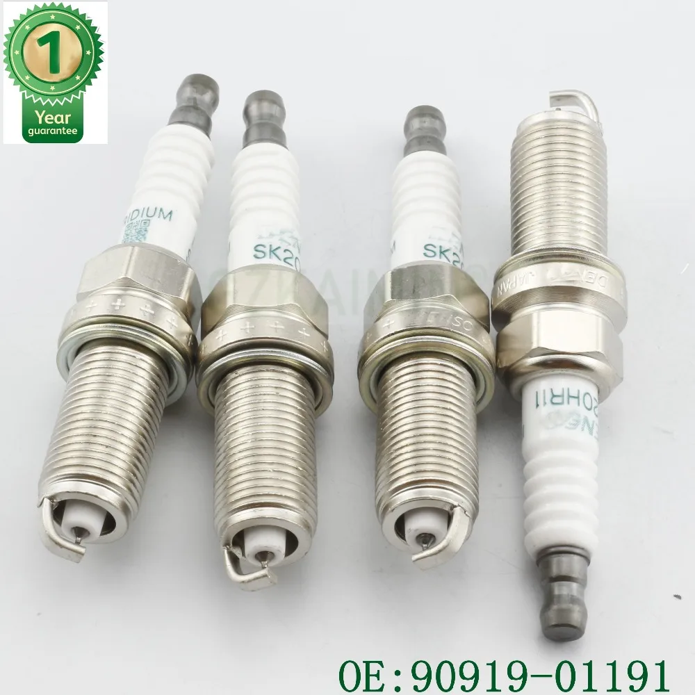Автомобильный комплект аксессуаров 4X свечи зажигания OEM 90919-01191 SK20HR11 для Toyota Sequoia Tundra Lexus LX570