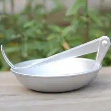 Складная Ложка Столовые приборы для путешествий на открытом воздухе, кемпинга, пикника, ужина, посуда, легкая алюминиевая портативная ложка для улицы