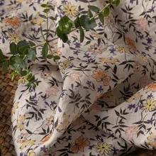 Высокое качество новая ткань рами цифровая печать tissu бренд Индивидуальные дизайнерские платья халат материал