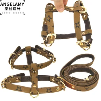 

2020 New Popular Brand Pet Hand Holding Rope Presbyopic Leather Dog Chest Strap Pet Supplies Factory Outlet