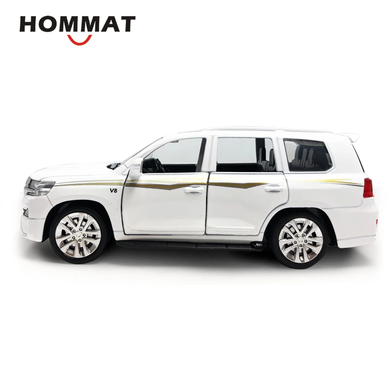 Hommate 1:32 Масштаб Toyota Land Cruiser SUV Металлический Игрушечный Автомобиль из сплава литой под давлением модели игрушечных автомобилей для детей мальчиков