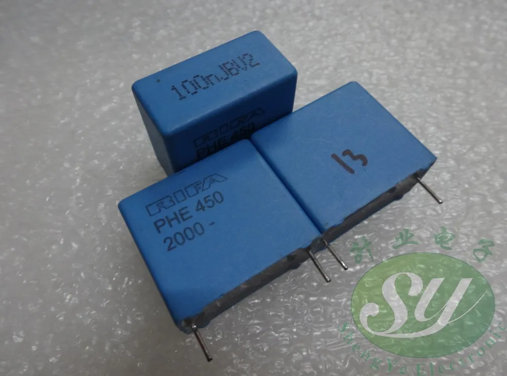 50 шт. RIFA PHE450 0,1 мкФ/2000 В 100NF u1 104 б/у хороший цветной пленочный конденсатор 22 мм