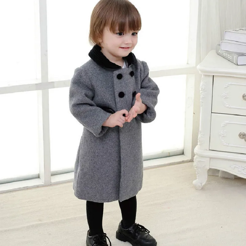 Spanish Children's Clothing Autumn and Winter New Children's Coat Double-sided Wool Jacket Toddler Boy Jacket