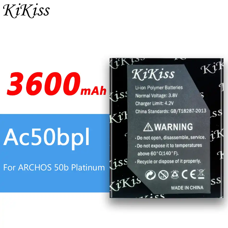 Аккумулятор AC50BPL для телефона Archos 50b Platinum 3600 мАч|Аккумуляторы мобильных