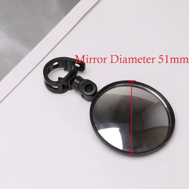 1PC Round Bicycle Rearview Handlebar Mirrors Mountain Bike Cycling Rear View Mirror Wide Angle Convex Mirror Bicycle Accessory