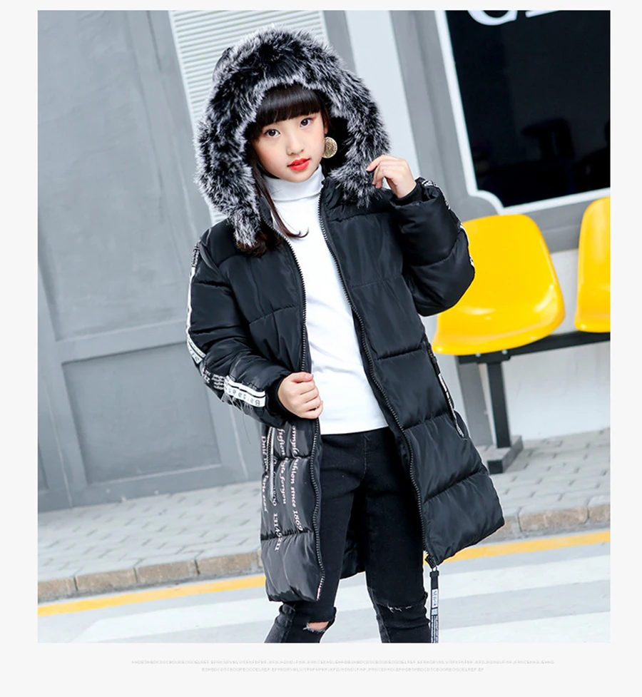 New Fashion Warm Thickening Winter Coat Children Outerwear Windproof Baby Boys Girls Jackets For 5-12 Years Old