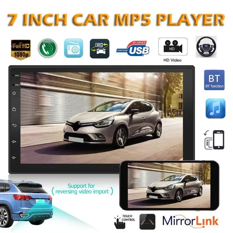 SWM 9999 Android 8 1 Bluetooth 7 дюймов Автомобильный стерео MP5 плеер gps навигация WiFi AUX USB FM
