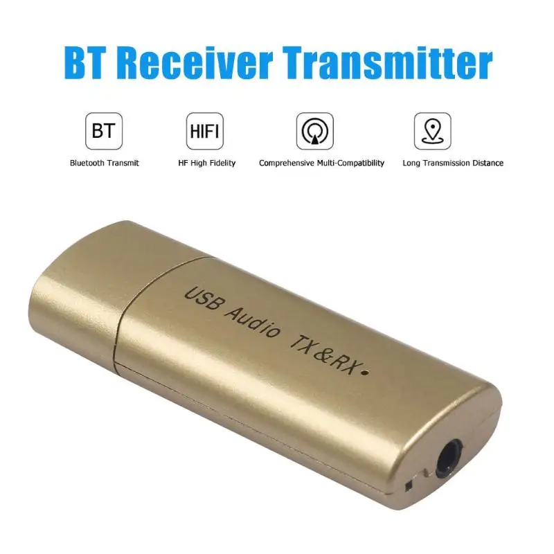 YPF04 USB внешний аудио конвертер USB к разъему 3,5 мм Bluetooth 4,2 аудио приемник передатчик для телевизора PC Автомобильный адаптер для ноутбука