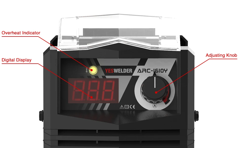 Equipo de soldadura por arco YESWELDER monofásico 220V 160Amp