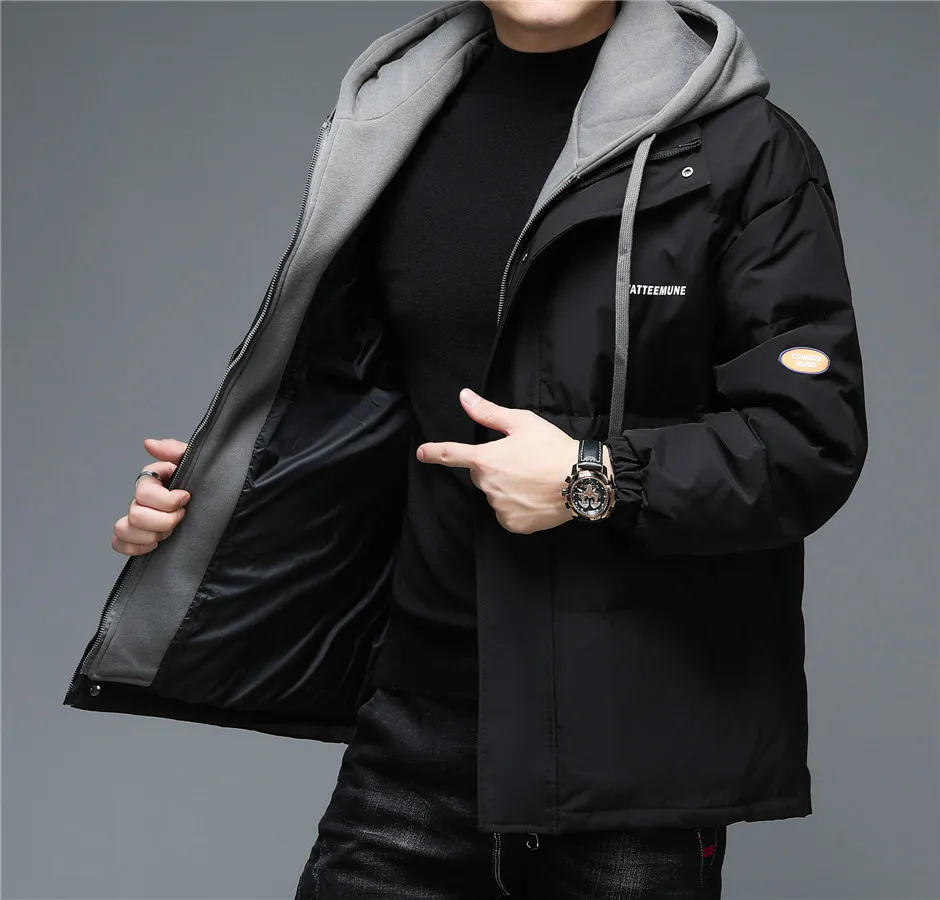 COODRONY Winter Duck Down Jacket Men Thick Warm Parka With Hood Fashion Pocket Coat Windbreaker New Arrival Brand Clothing C8173 long puffer jacket