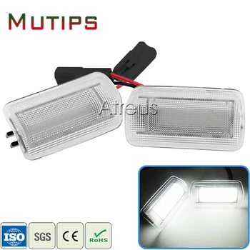

Mutips 2X Car Door Welcome Lights 12V For Toyota Camry Crown Prius For Lexus IS250 RX350 LS430 LS460 White SMD LED Courtesy Lamp