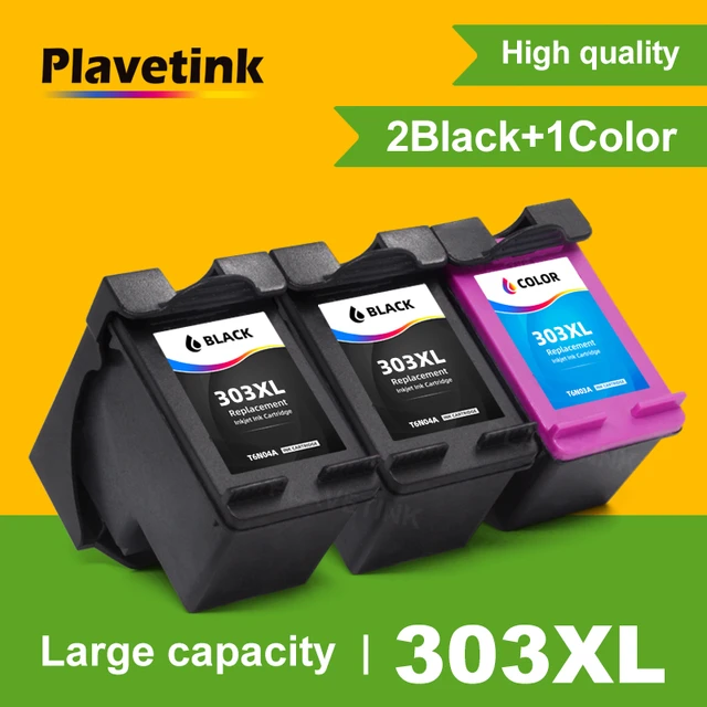 How to refill a HP 303 HP 303xl, HP 64 Black ink cartridge 