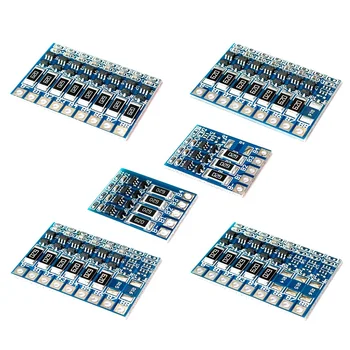 3S 4S 5S 6S 7S 8S 4.2V scheda di protezione della funzione di bilanciamento 68mA 5S li-ion Lipo batteria al litio 18650 batterie bilanciate