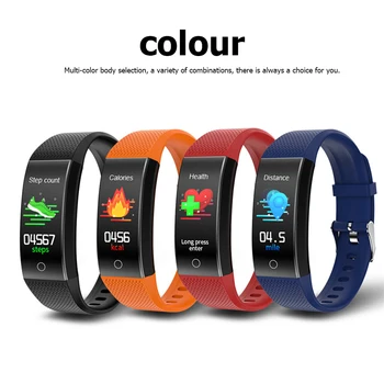 

Body Temperature Detection Smart Bracelet HeartRate Blood Pressure Measurement Wristband IP68Waterproof Bracelet Fitness Tracker