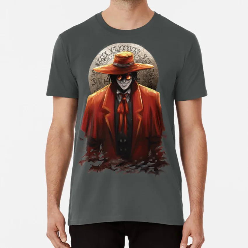 Alucard футболка alucard hellsing красная летучая мышь | Мужская одежда
