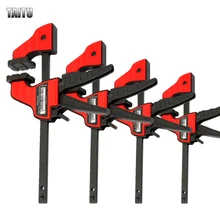 

TAITU 4/6/12/18 Inch Quick Ratchet F Clamp Heavy Duty Wood Working Work Bar Clamp Clip Kit Woodworking Reverse clamping