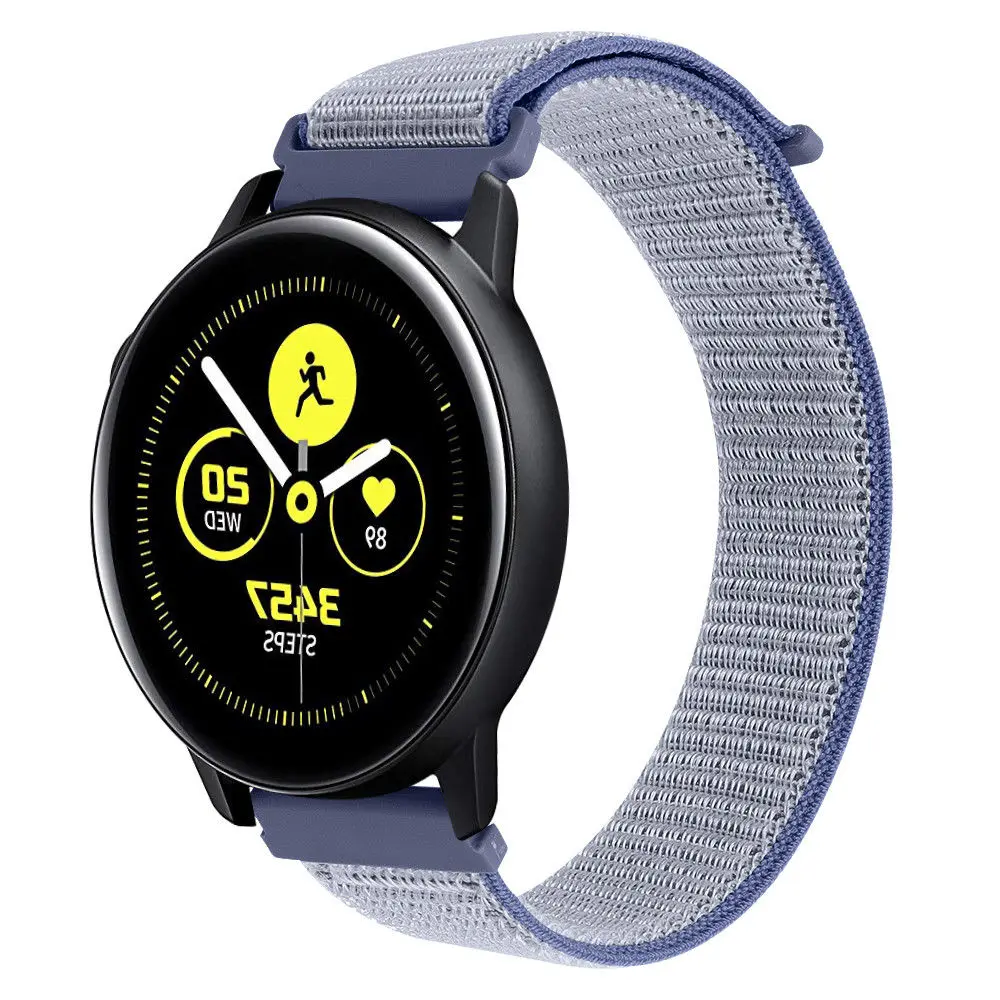 22 мм 20 ремешок для часов, мм для samsung Galaxy Watch 46 мм/42 мм/Active Band gear S3 S2 нейлоновая петля палка спортивные наручные браслеты для huawei gt - Цвет ремешка: G