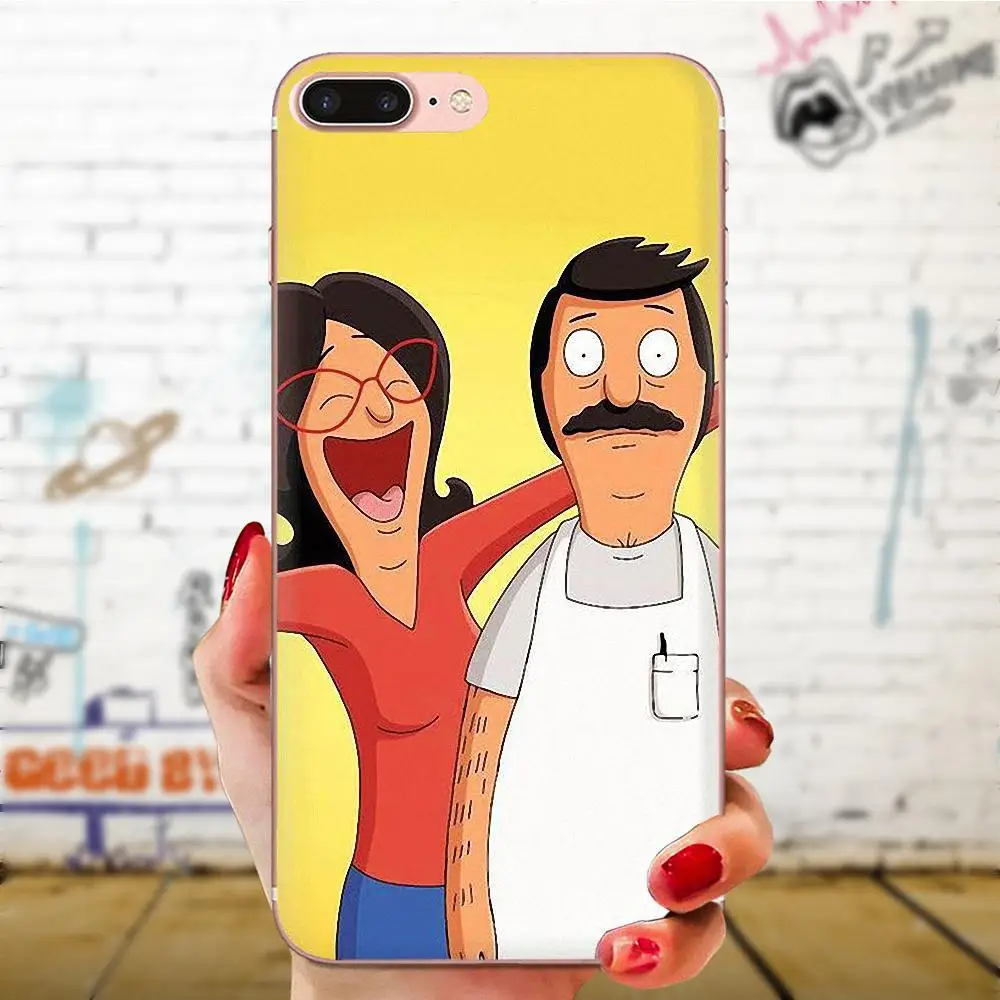 Мультфильм Боб бургер Прекрасный Мягкий ТПУ телефон кожи для Apple iPhone 11 Pro X XS Max XR 4 4s 5 5C 5S SE 6 6S 7 8 Plus