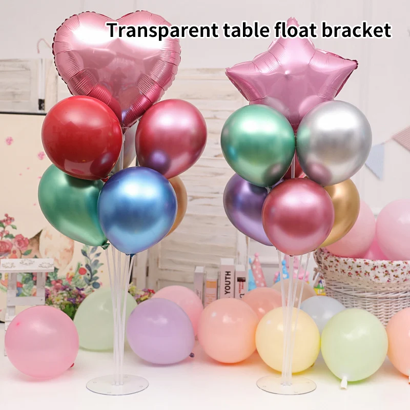 1Set 7 Tubes Balloon Stand Holder Column Confetti Birthday Party Balloons Baby Shower Wedding Xmas Decoration Supplies | Дом и сад