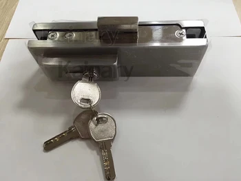 

Stainless steel office frameless glass door patch fittings, door lock