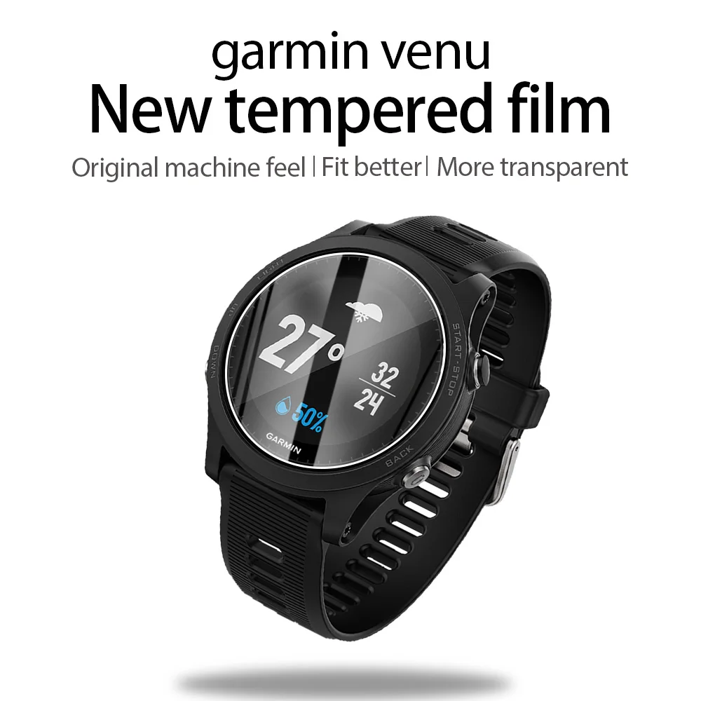 2+1 Protector Case + Screen Protector for Garmin forerunner 45 45S watch Soft TPU Protective Cover Shell Tempered Glass Film