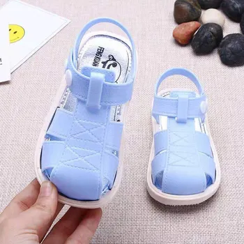 

TELOTUNY sandals Kids Shoes Boys Girls Closed Toe Summer Beach Sandals Non-slip Soft Sole Shoes Sneakers children sandals girls