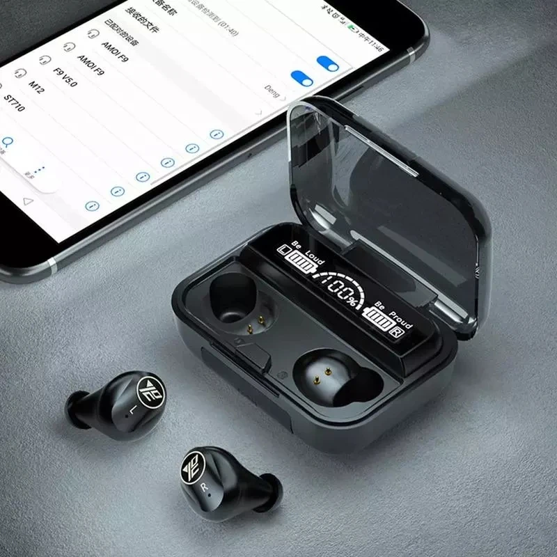 M16 TWS Wireless Bluetooth Headphones IPX7 Waterproof And Sweat Proof Music Earphone For Iphone Huawei Oppo Xiaomi Sport Headset
