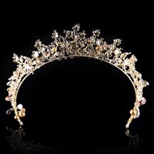 Baroque Crown Wedding Accessories Bride Crown Studio Bride Headdress Accessories
