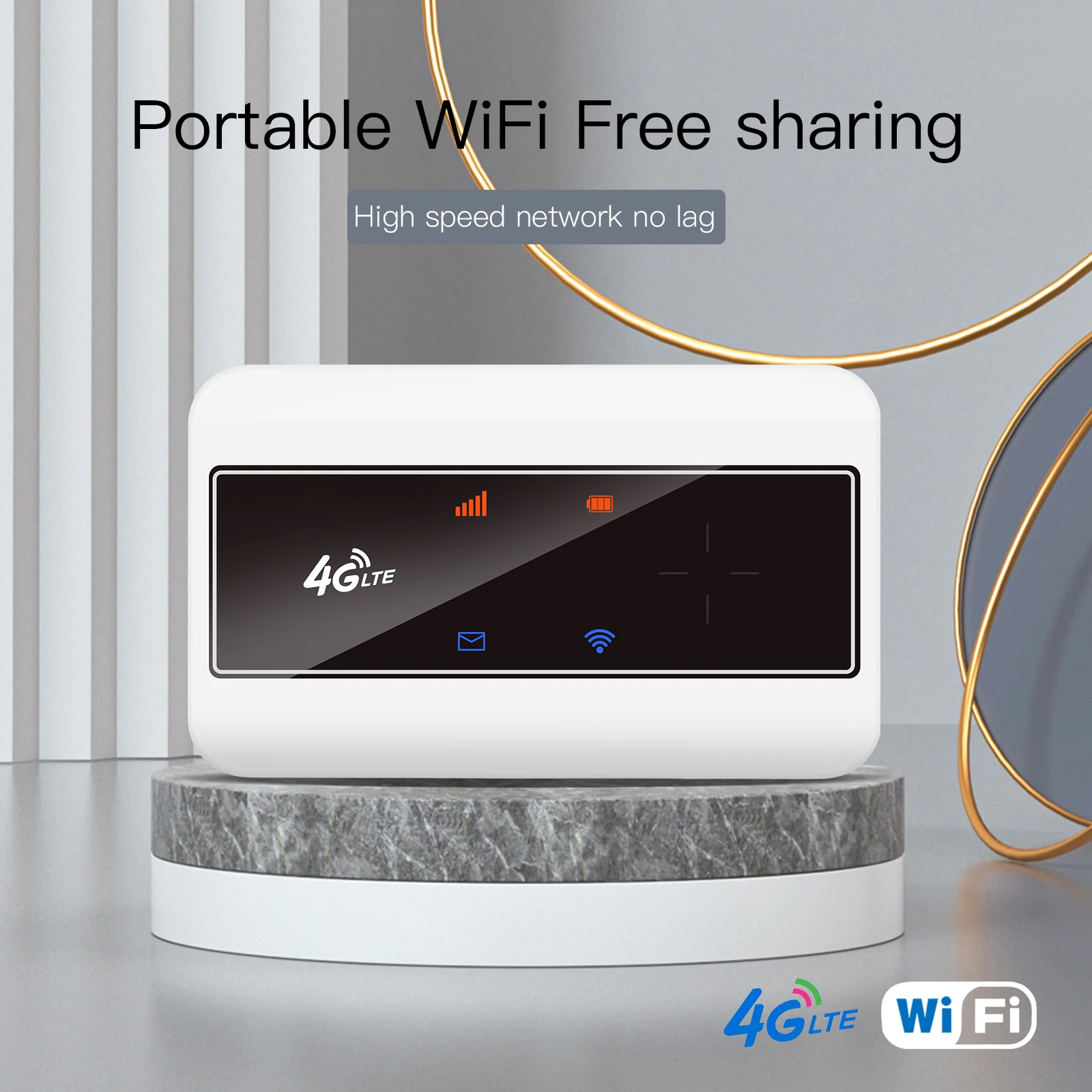 Tianjie-ミニ4glteモバイルwifiモデム,150mbpsデータ,ワイヤレスルーター,旅行用ledディスプレイ,ホットスポット