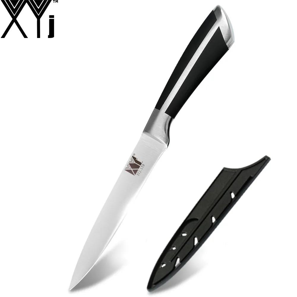 XYj готовка 7 комплект ножей 3CR13 из нержавеющей стали острое лезвие 13 ''Магнитный настенный держатель для ножей кухня аксессуар бесплатные чехлы - Цвет: K.5 UTILITY KNIFE