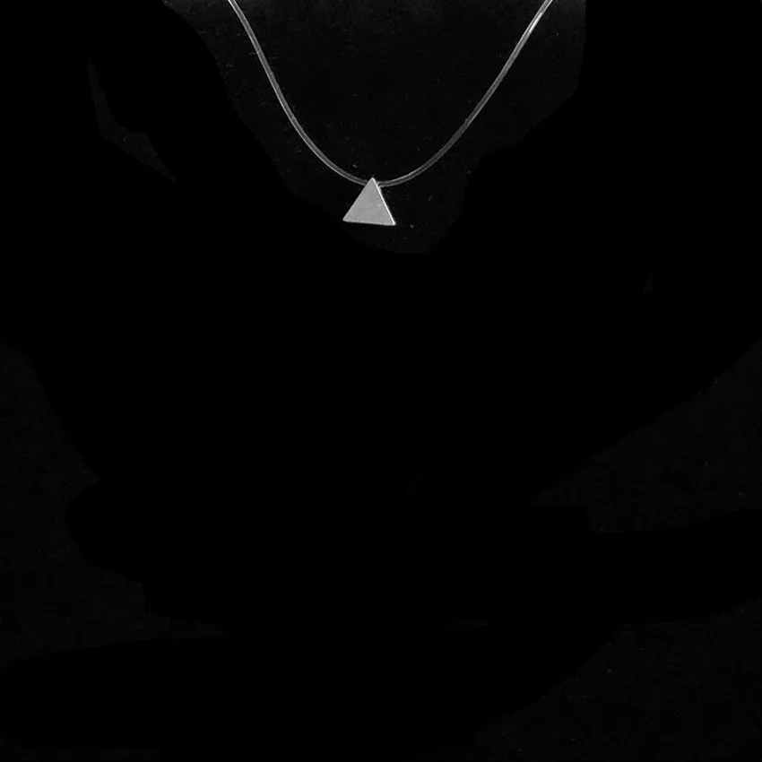 Новинка, женское прозрачное серебряное ожерелье с леской, невидимые женские Стразы на цепочке, Подарочные шнурки - Окраска металла: 4