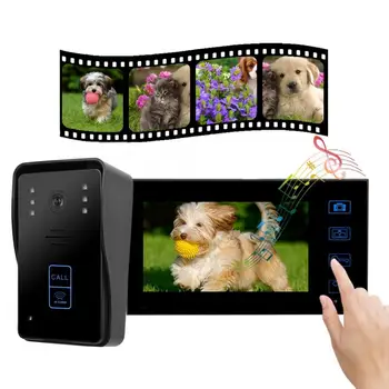 

Wireless 7"inch Intercom Doorbell Video Door Phone Visual Doorbell hands-free Home Security Camera Night Vision new