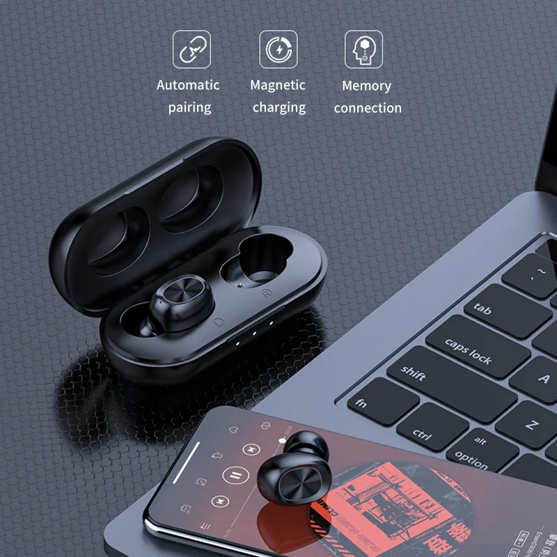 B5 TWS стерео наушники-вкладыши Bluetooth 5,0 Беспроводные наушники с беспроводной зарядкой чехол 3D стерео звук IPX5 Водонепроницаемый